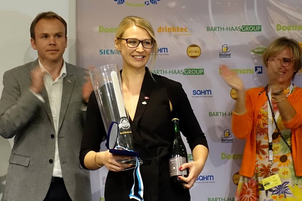 Elisa Raus, winnaar WK Biersommeliers 2019.