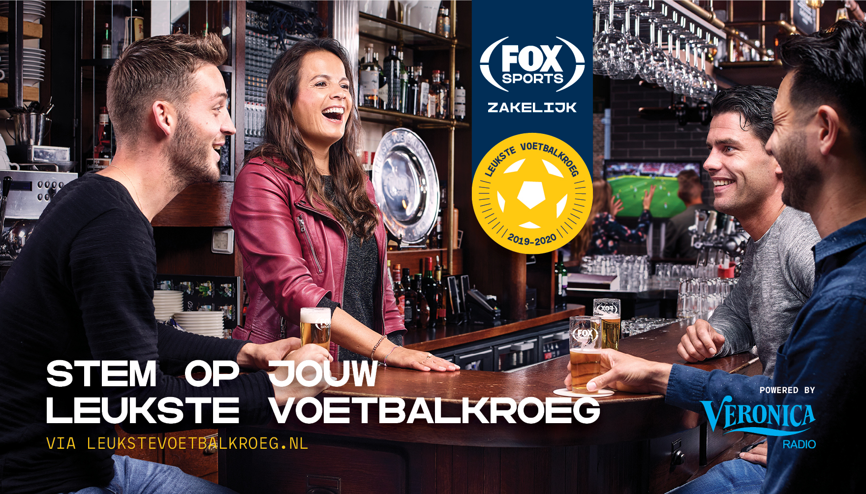 Fox Sports, KHN en Veronica zoeken 'Leukste Voetbalkroeg Nederland'