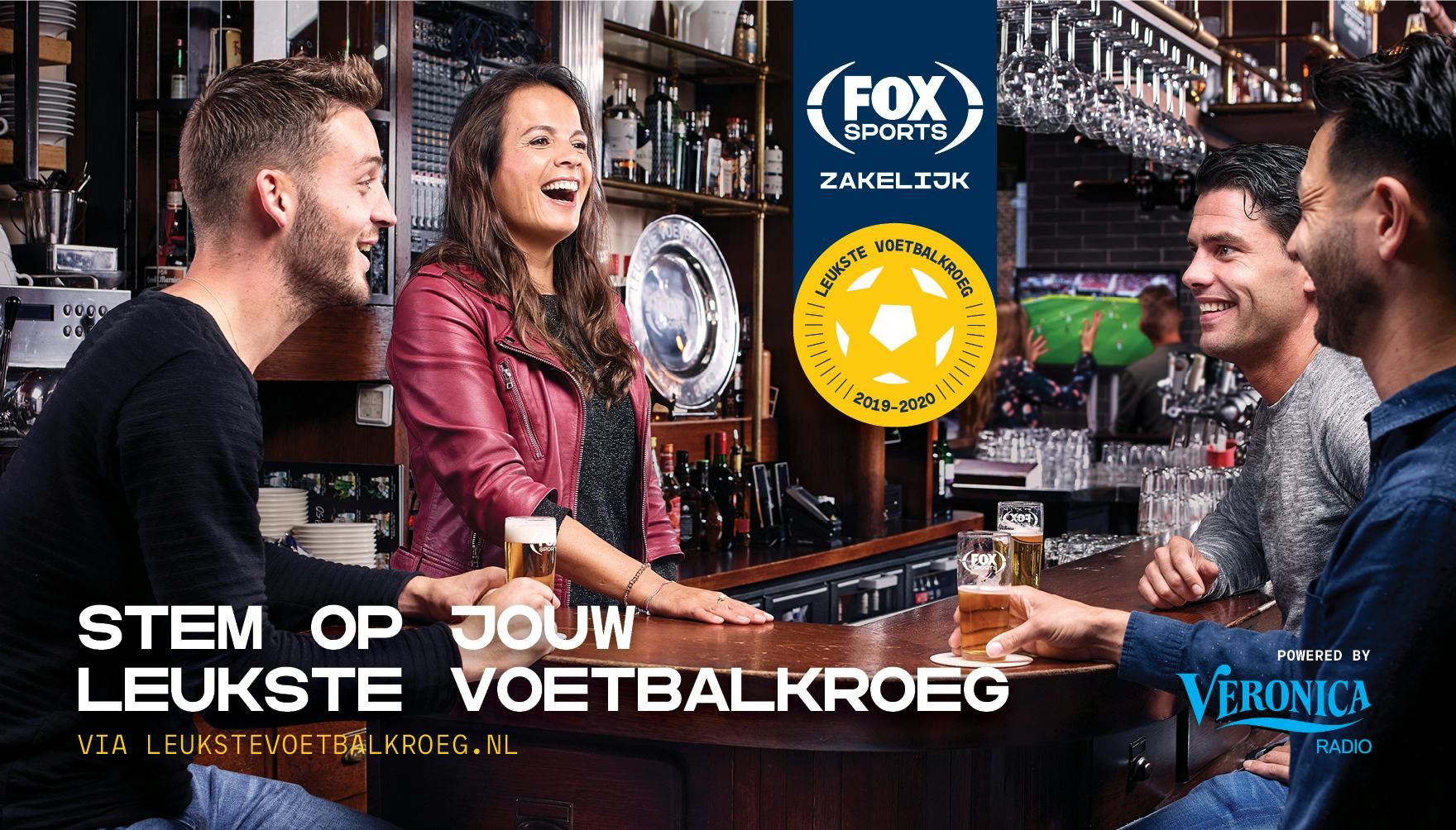 Fox Sports, KHN en Veronica zoeken 'Leukste Voetbalkroeg Nederland'