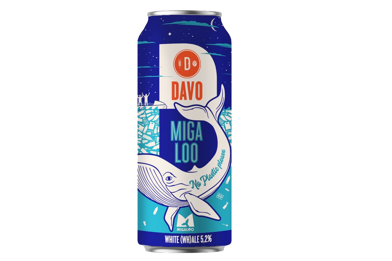 Bierbrouwer Davo lanceert Migaloo om aandacht voor plastic soep
