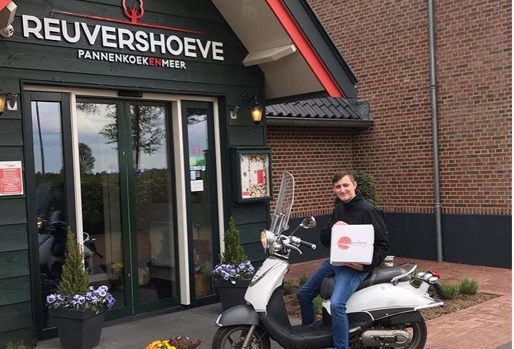 Restaurant start met bezorgen van pannenkoeken