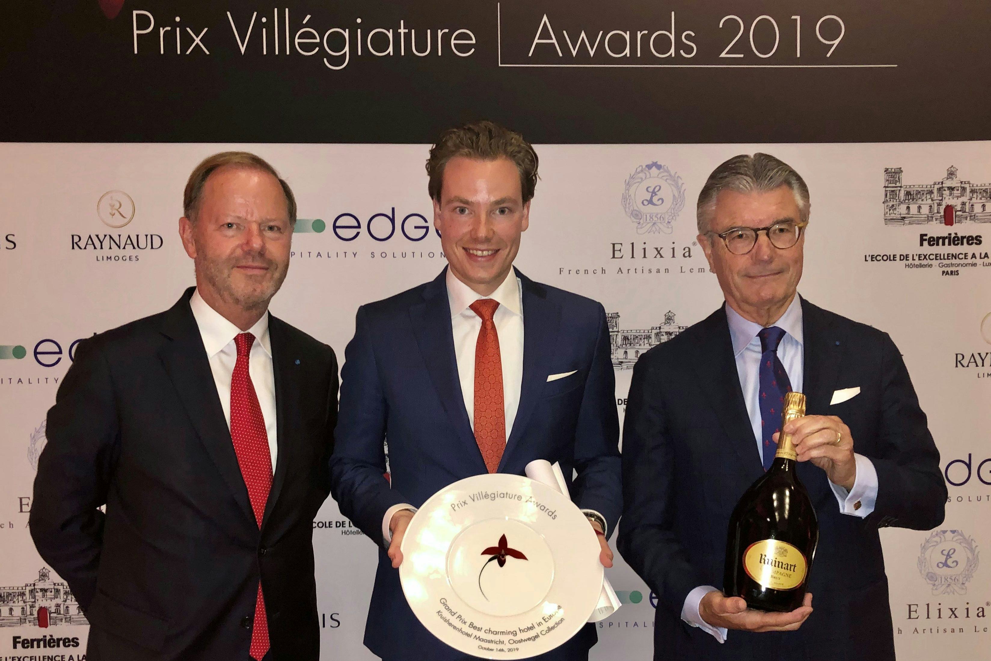 Kruisherenhotel wint award Grand Prix Best Charming Hotel in Europe