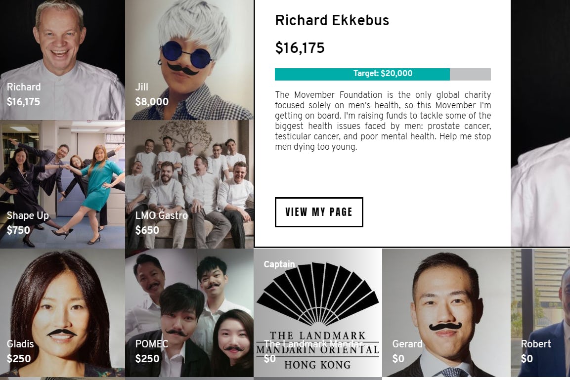 Chef-kok Richard Ekkebus zamelt geld in voor Movember