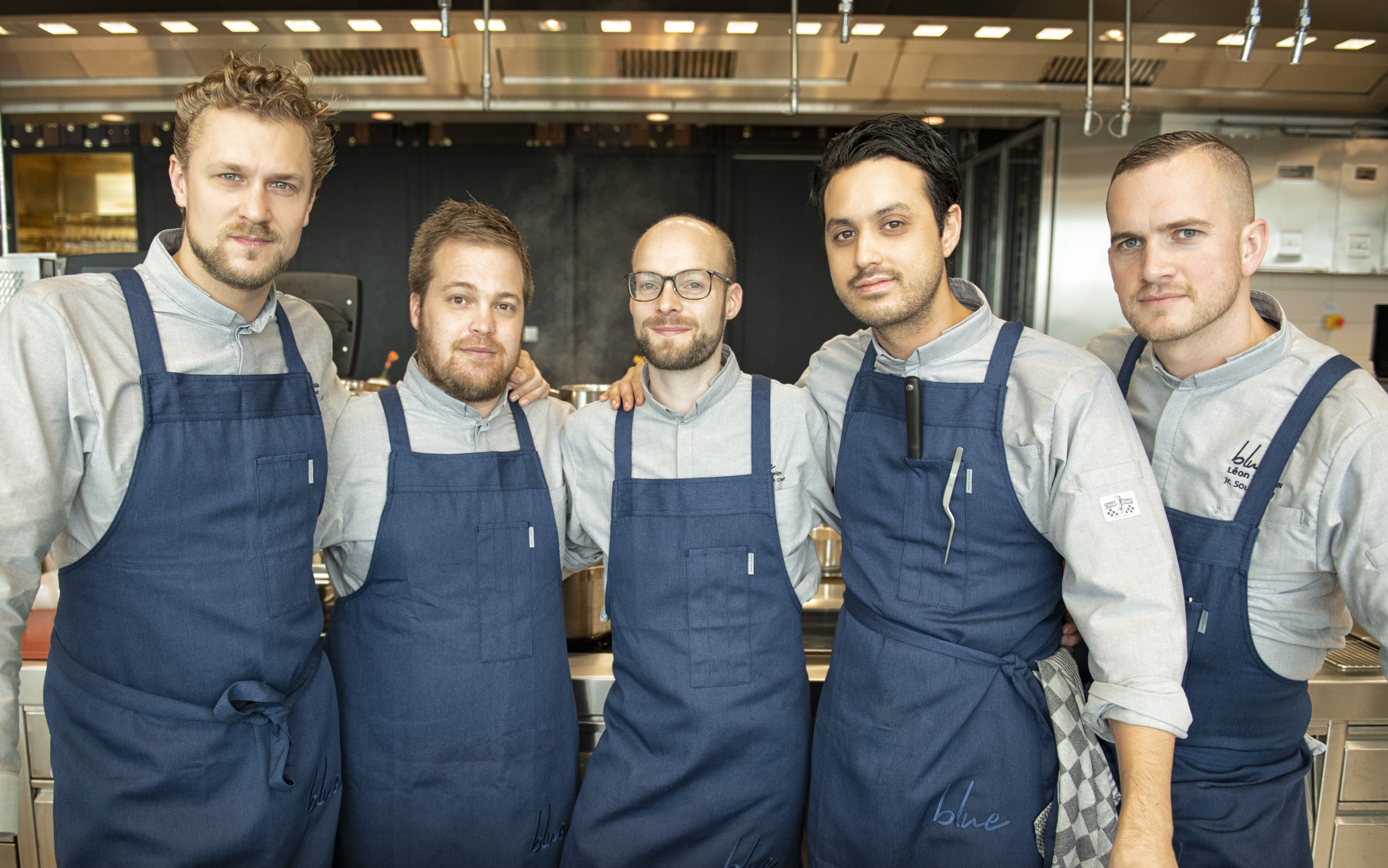 Menu restaurant Blue by KLM samengesteld door Joris Bijdendijk