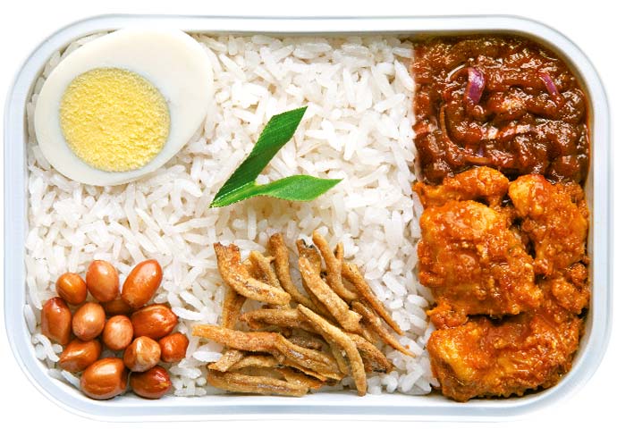 Vliegtuigmaaltijden op de grond aangeboden