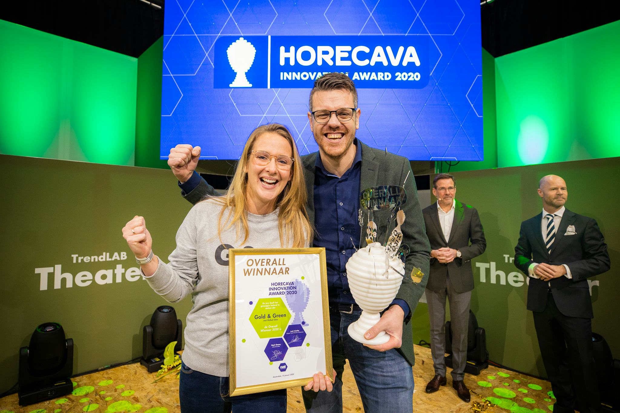 Pulled Oats van Gold & Green wint Horecava Innovation Award 2020