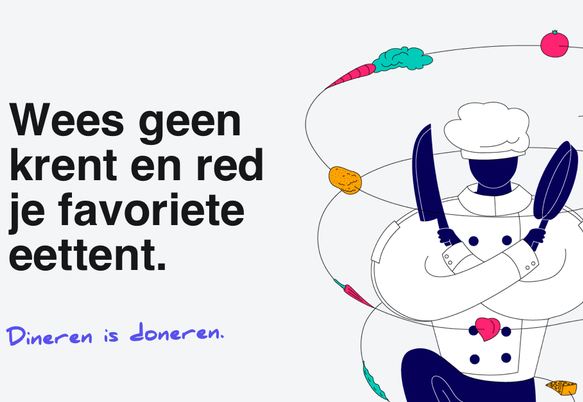 Steunactie: virtueel dineren via doneer.restaurant.nl