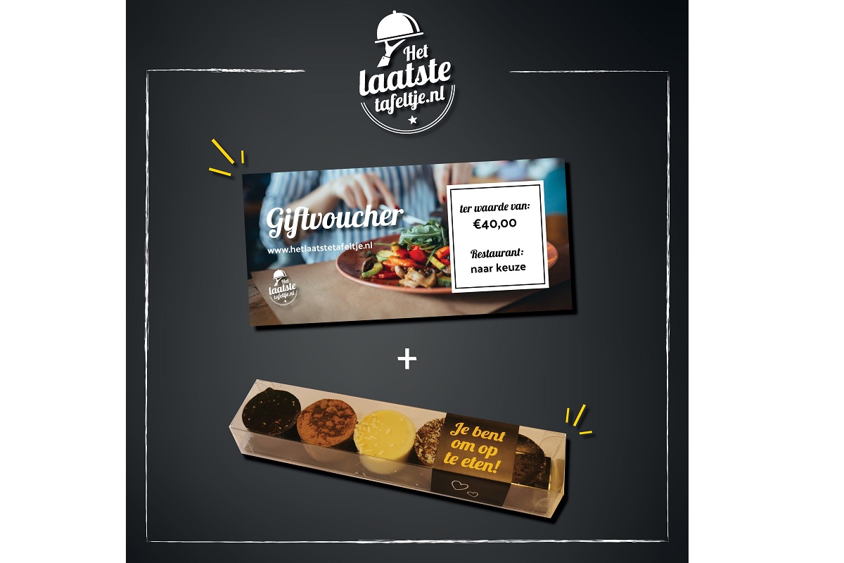 Gast kan bij Het Laatste Tafeltje voucher kopen en cadeautje sturen