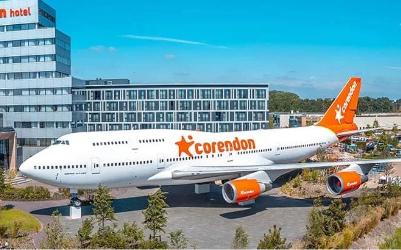 Corendon geeft inkijkje in Boeing 747 in hoteltuin