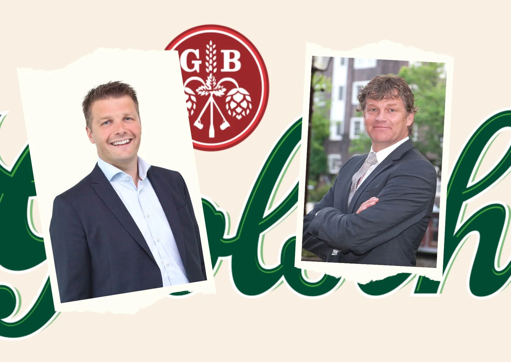 Mike Stoffers (l) en Jacco Potkamp van Grolsch.
