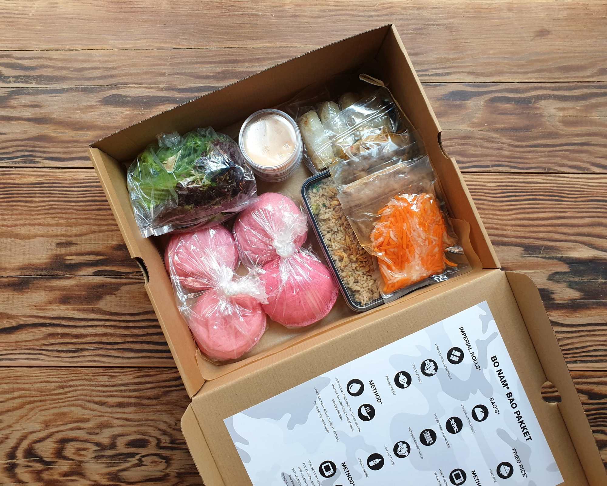 Restaurant Bo Nam lanceert BYO baopakket in sneakerbox