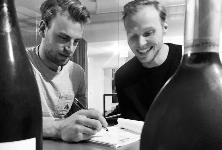 Tim van der Molen (l) en Simon Witmaar