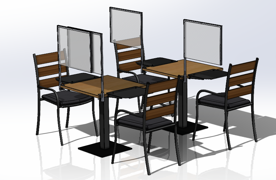 Eerst nog onderzoek naar (plexiglas) schermen in de horeca