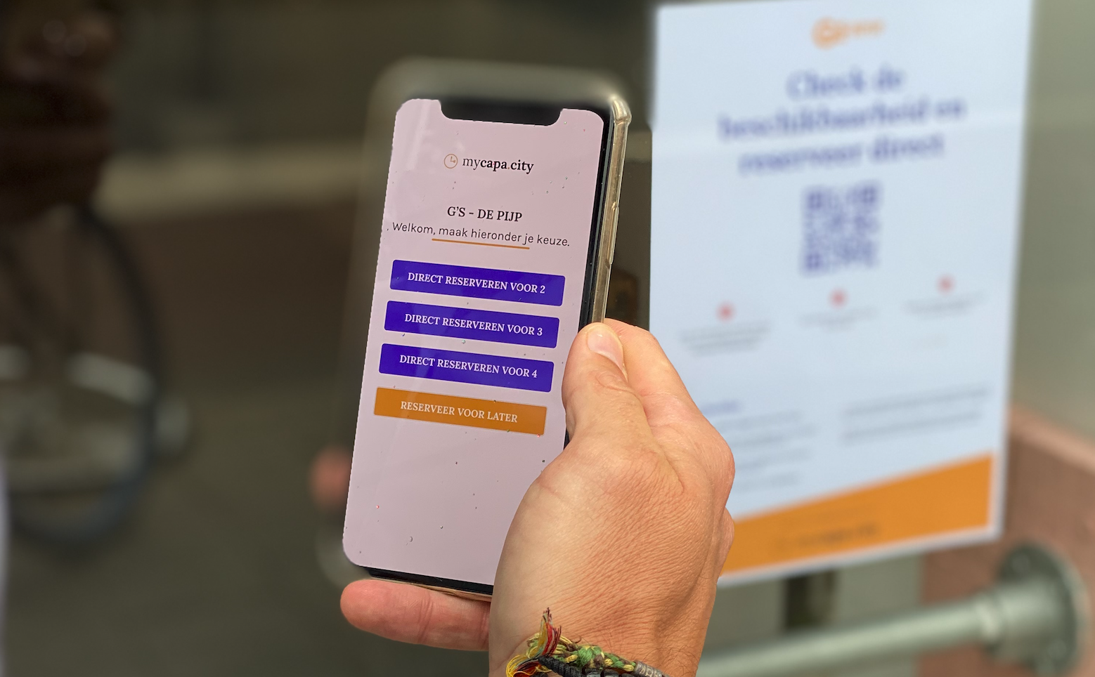 Gratis reserveringsapp voor passanten in de horeca
