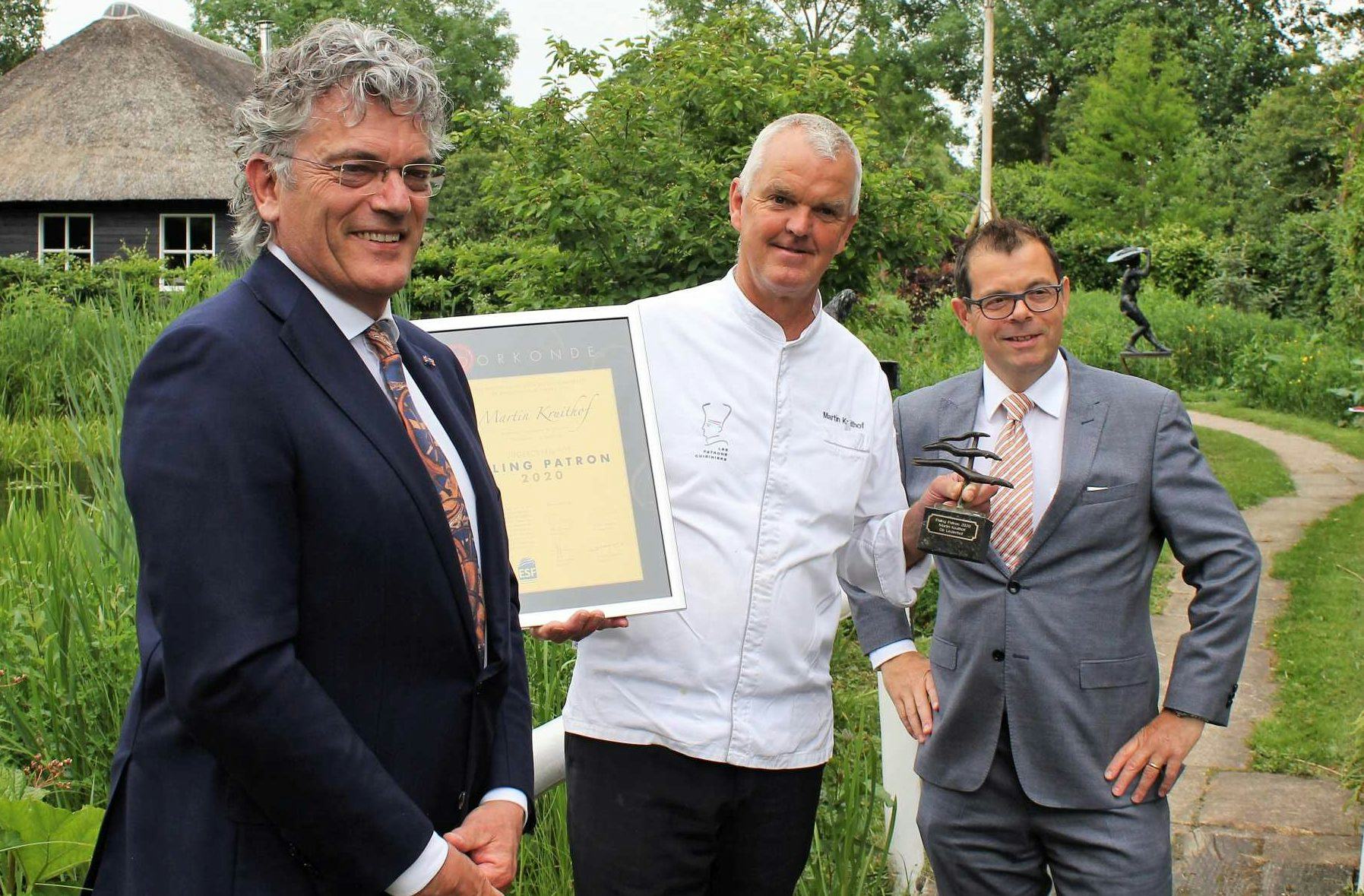 Martin Kruithof van Restaurant De Lindenhof** is Paling Patron 2020