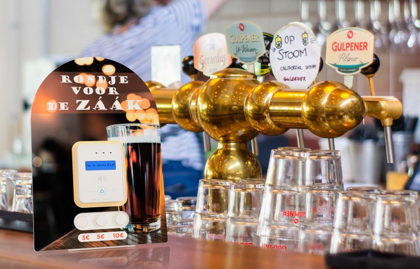Rondje voor de zaak: contactloze donaties door gasten