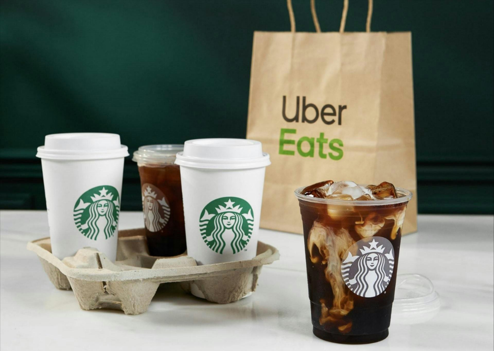 Starbucks gaat bezorgen via Uber Eats