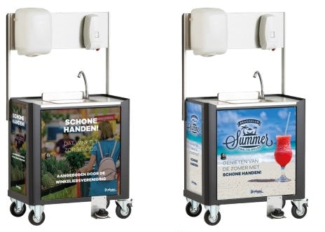Cateraar breidt uit met mobiele handwas-unit