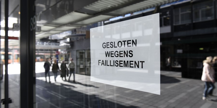 Aantal faillissementen in juli laag