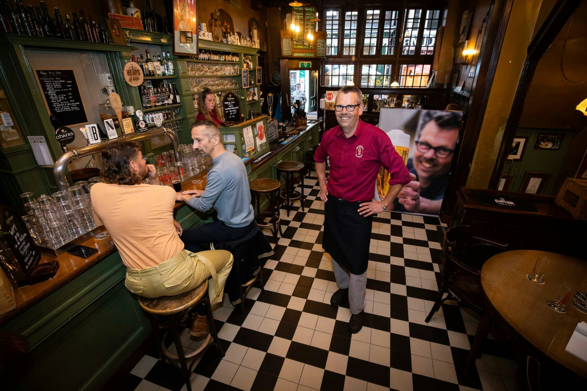 Simon Fokkema, eigenaar Bierproeflokaal In de Wildeman. Foto: Diederik van der Laan