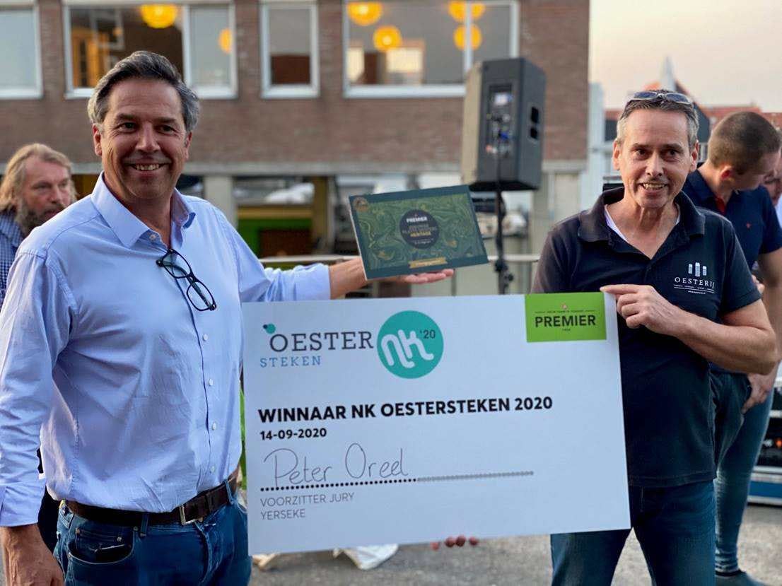 Peter Oreel is Nederlands Kampioen Oestersteken geworden