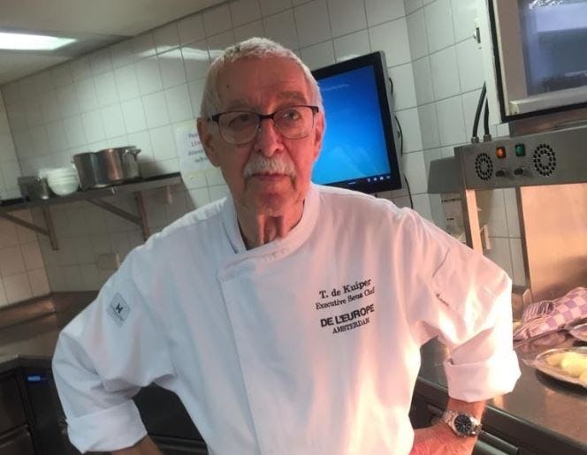 Ton de Kuiper (74) al 50 jaar vol passie werkzaam bij hotel De L'Europe Amsterdam