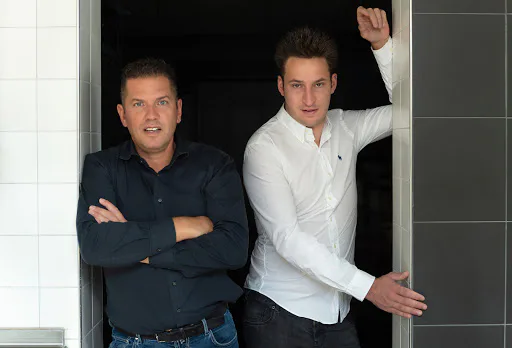 Jacob Jan Boerma (l) en Thomas Diepersloot.