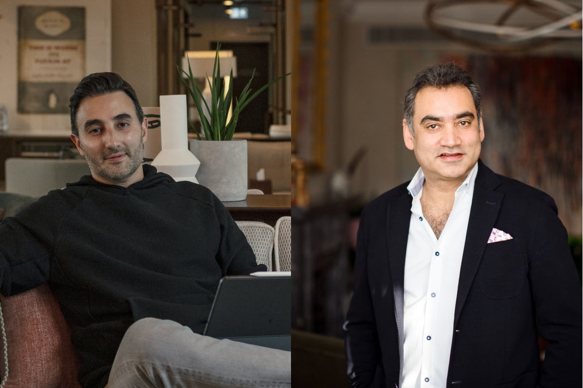 Sharan Pasricha (links) en Gaurav Bhushan (rechts)