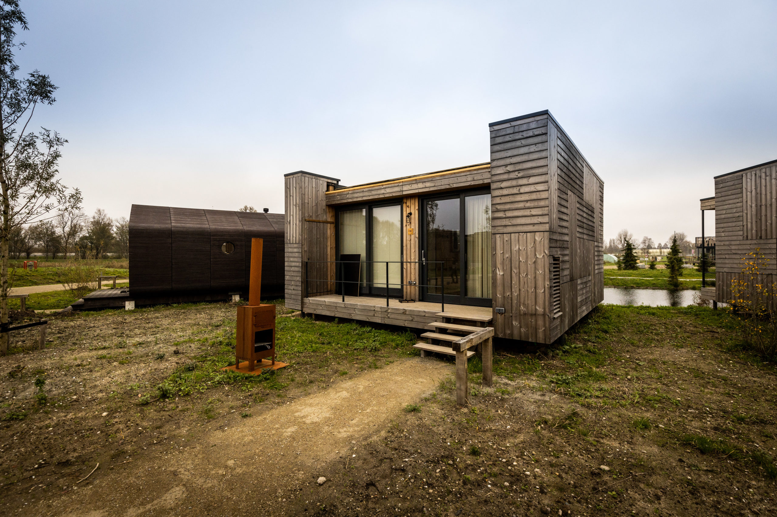 Duurzame oase in Amsterdam: houten cabins bij The Unbound