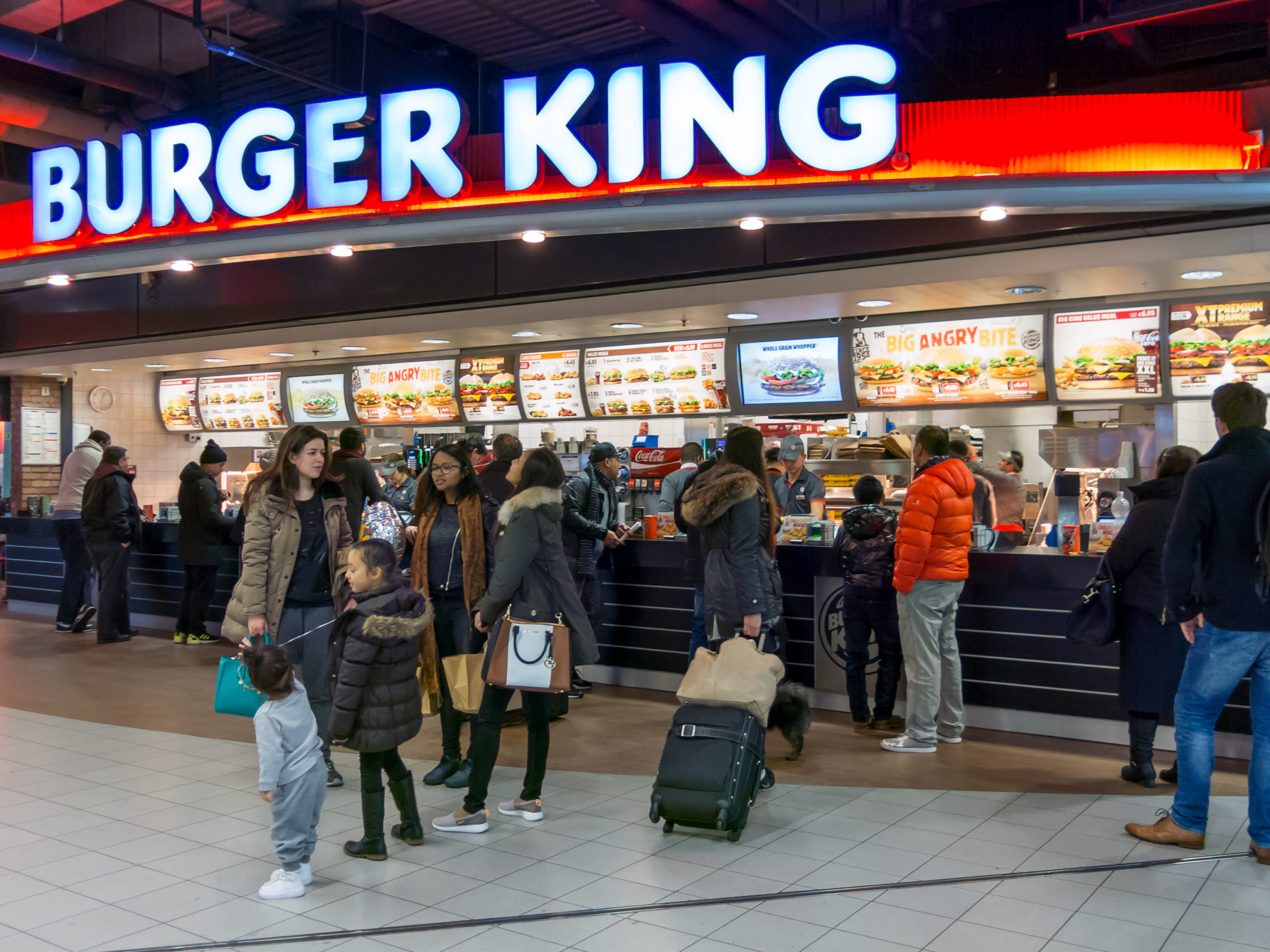 Burger King Schiphol, naar omzet de grootste ter wereld. 