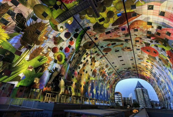Muizenplaag in Markthal Rotterdam