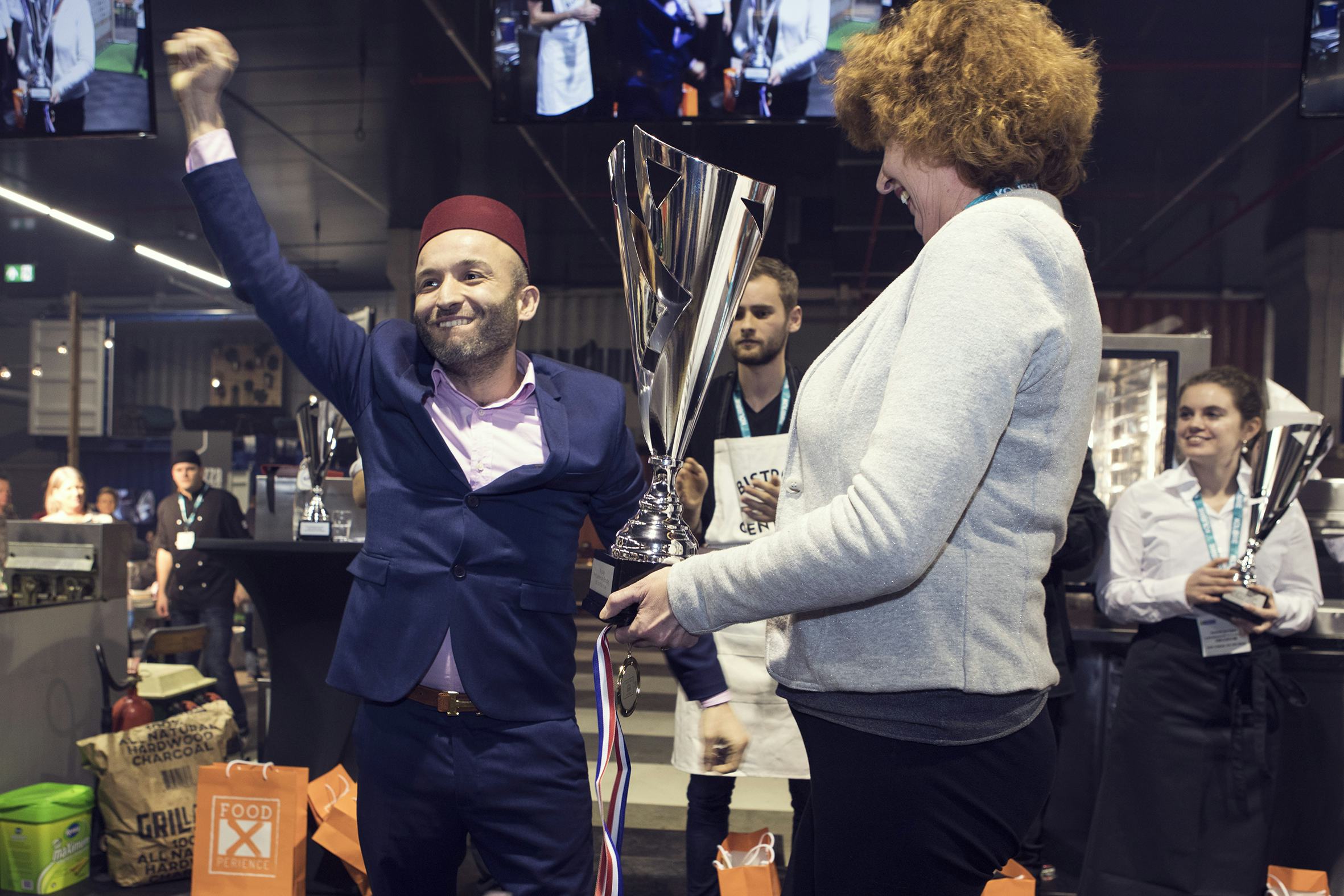 Karim Hamouchi, winnaar van het Lekkerste Broodje On the Move in 2018. Foto: Tamara Verheij. 