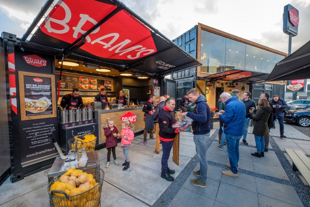 Bram's Gourmet Frites in Bleiswijk. Foto: Roel Dijkstra