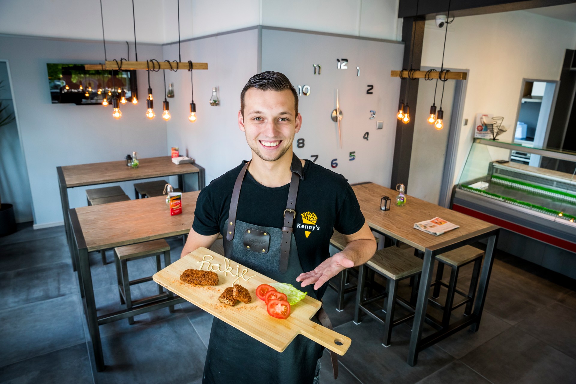 Kenny Debeij met het Hakje van Kenny
