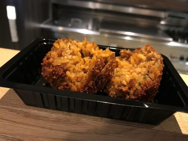 De nasibal van Cafetaria XL: niet te droog en lekker pittig. Foto: Nederlands Frituurcentrum