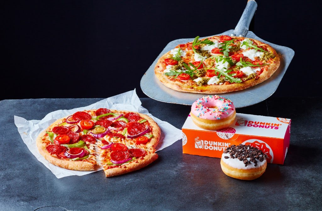 Dunkin' en New York Pizza komen samen