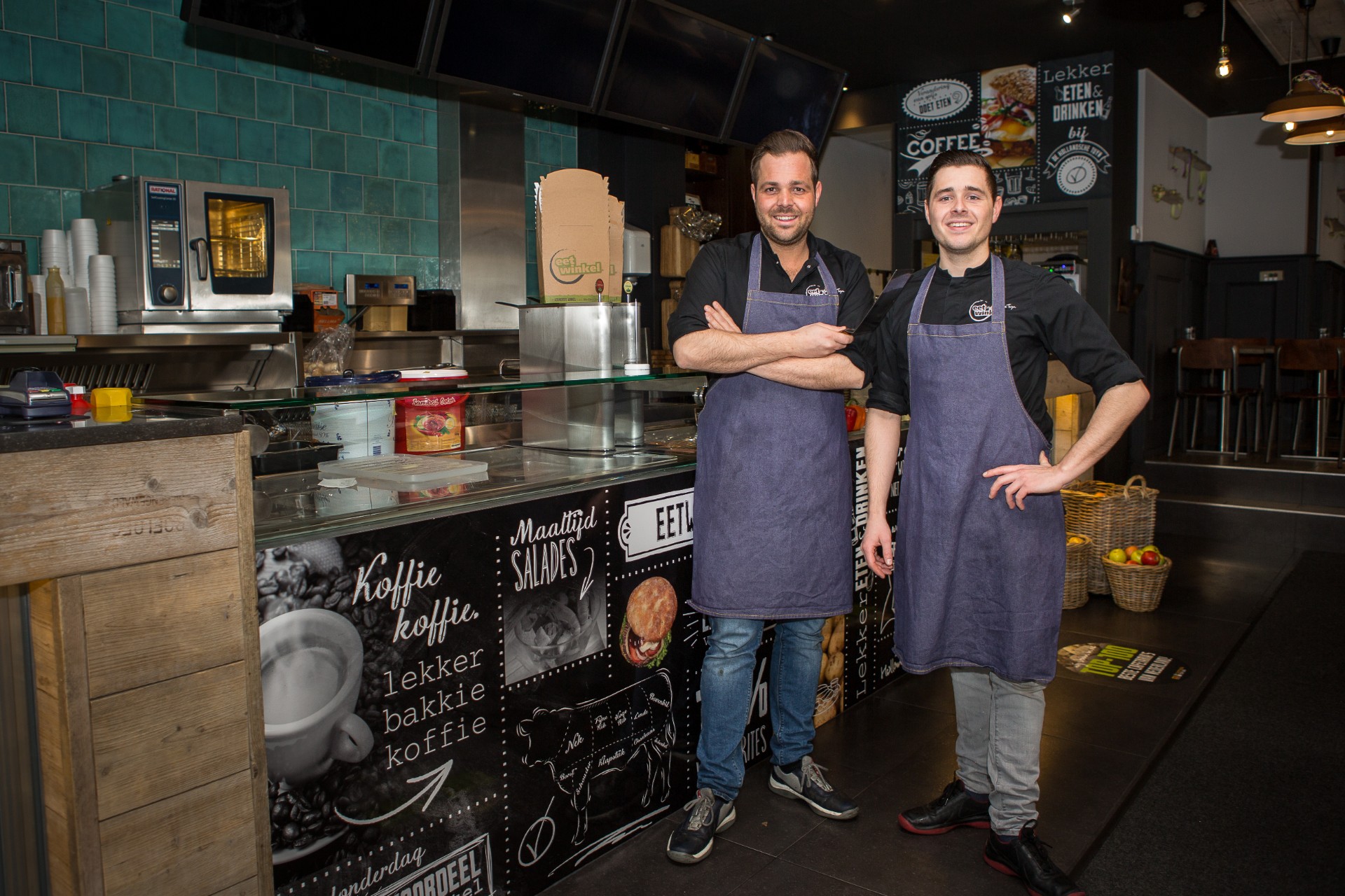 De broers Jeroen (links) en Björn van Oss van Eetwinkel De Hollandsche Tuyn