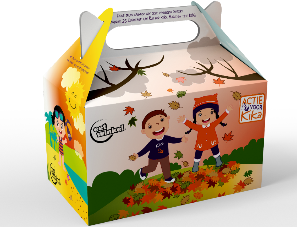 Eetwinkel steunt Run For KiKa Marathon met speciale kinderboxen