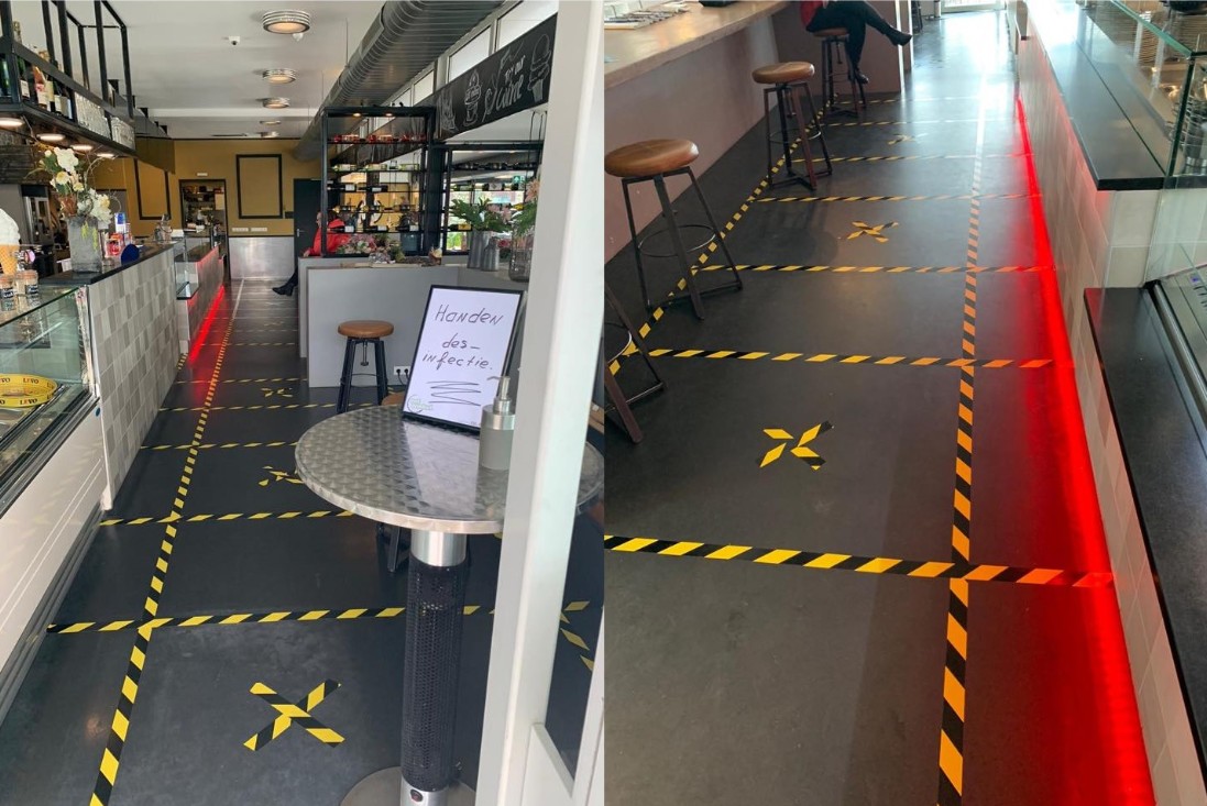 Eetwinkel Sterk Langs de Lijn tijdens de coronacrisis.