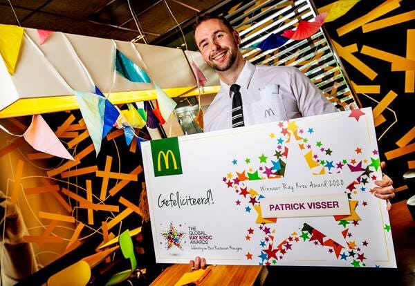 Twee Nederlandse McDonald's-managers beste van de wereld