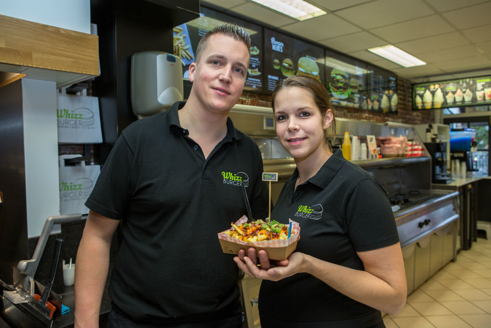 Sander Coomans en zijn vrouw Kelly. Foto: Peter Roek. 