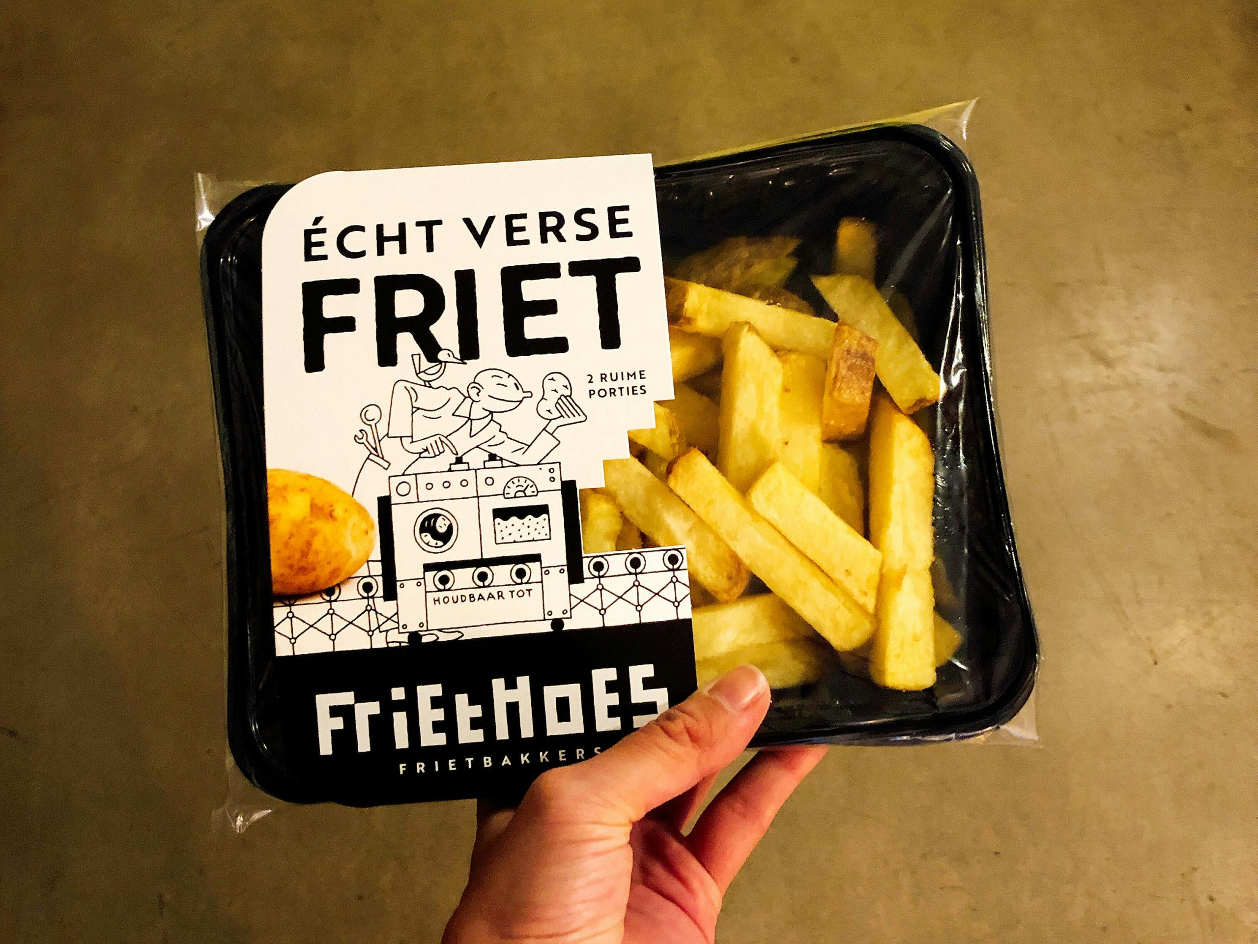 Friet van FrietHoes in de schappen bij Marqt