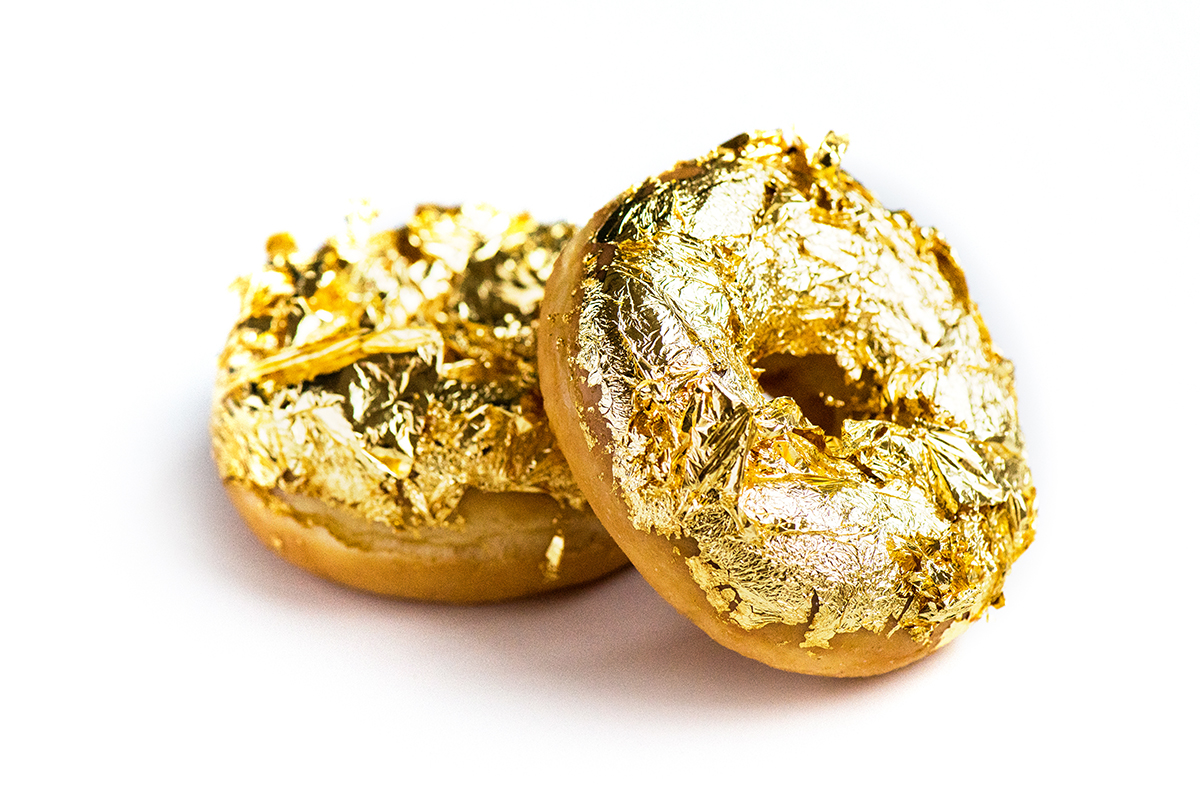 De gouden donuts van Dunkin' Donuts.