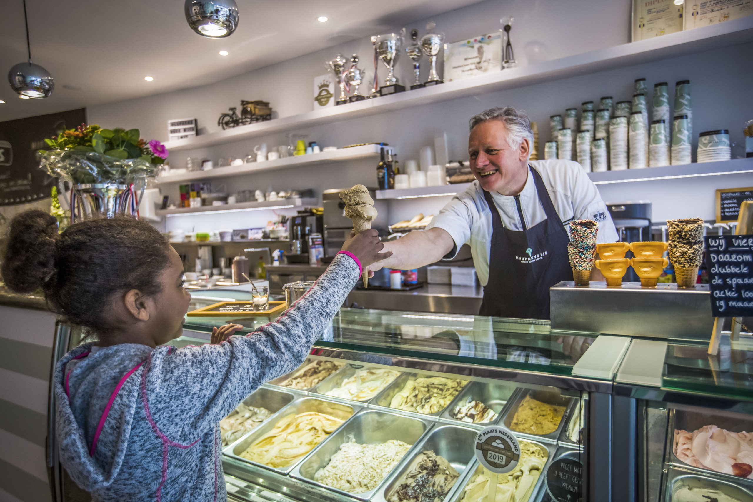 Huupkens IJssalons in Weert. Beeld: Bert Jansen 