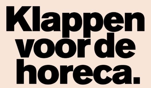 Horecazorg: petitie 'Klappen voor de horeca'