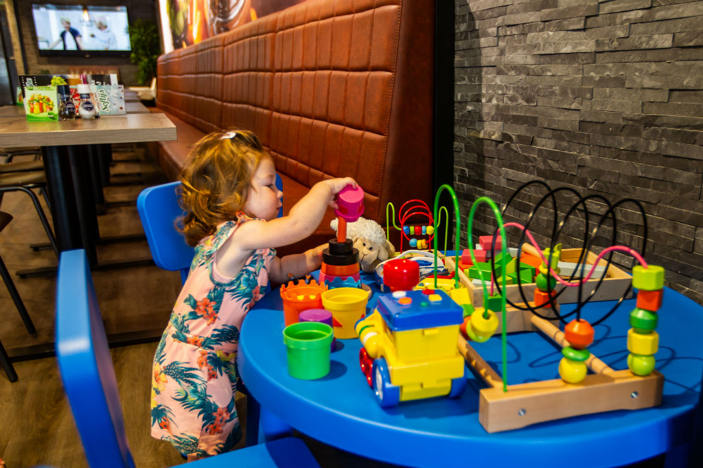 De speelhoek van Plaza Wijhe. Foto Hissink