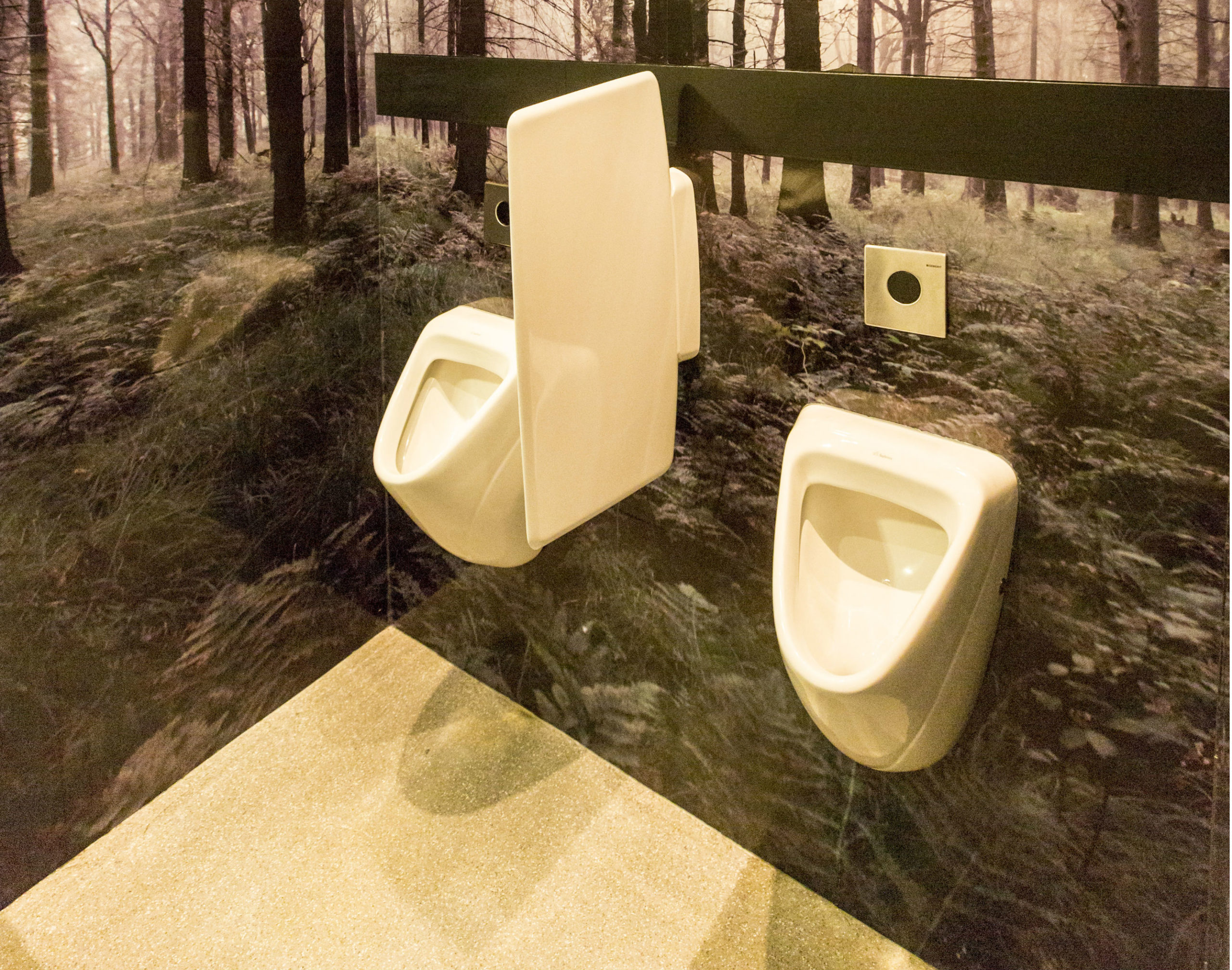 Het bijzonder toilet van Restaria 't Luifeltje in Bergum. Foto: Koos Groenewold. 