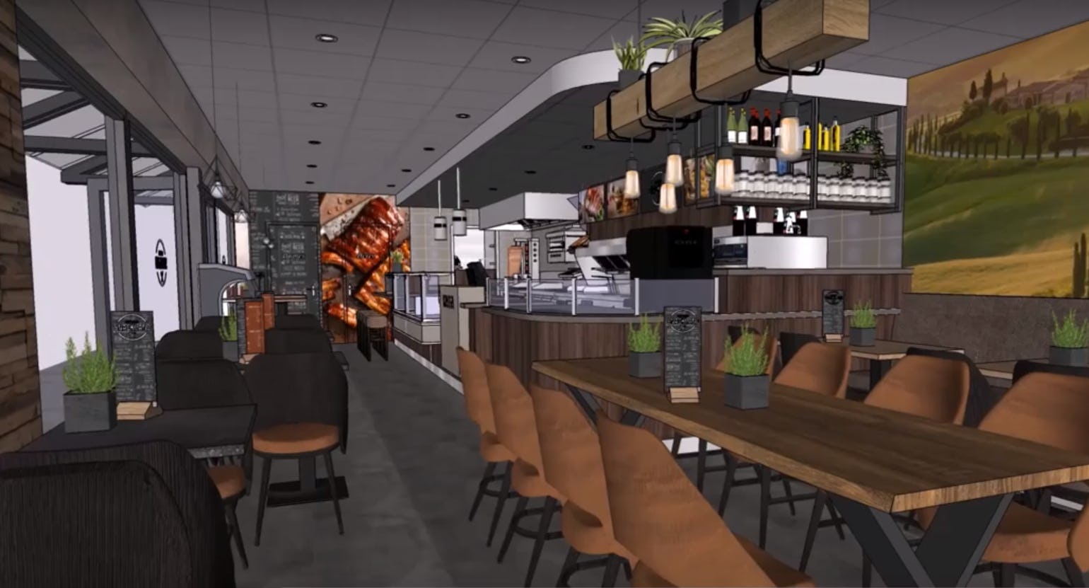 Snackland Holleblok op de schop; twee zaken worden één moderne cafetaria