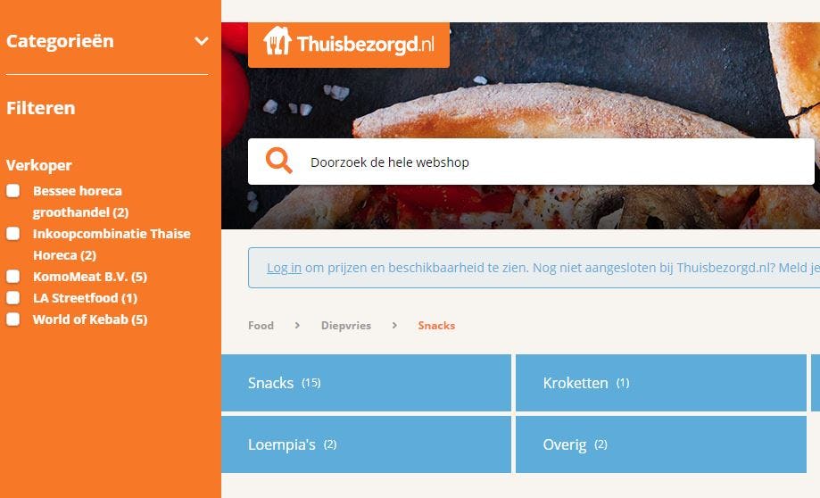 Thuisbezorgd.nl heeft marktplaats voor ondernemers en leveranciers ontwikkeld