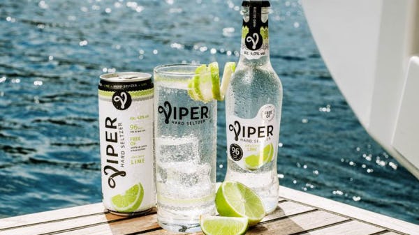 Koninklijke Grolsch lanceert Viper, een hard seltzer in fles en blik